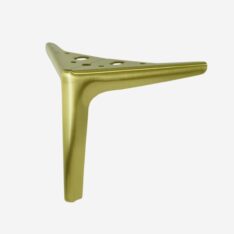 Noga meblowa szpilka typ V 15 CM mosiądz szczotkowany, 7 otw., podstawa 153 x 153 mm