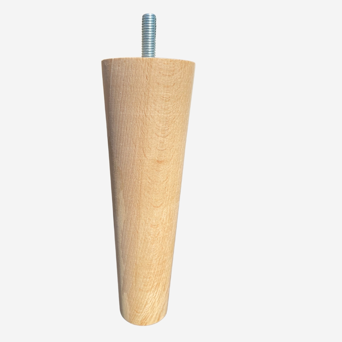Noga drewniana do mebli Stożek | Toczona | Marchewka Prosta H-30 CM - obrazek 3